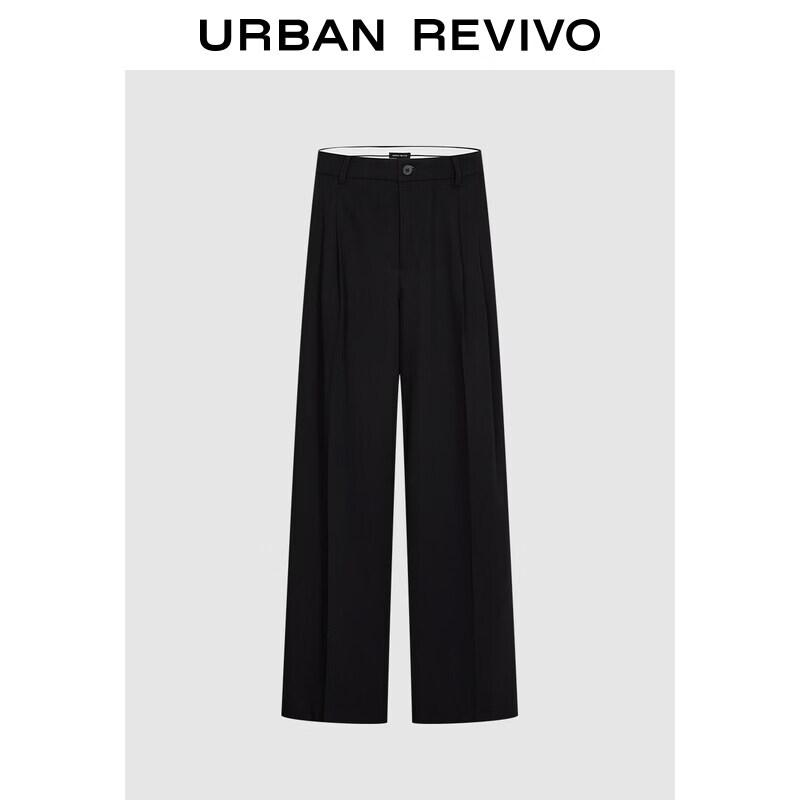 

UR2026 Women s Elegant Pleated Commuter Trousers S