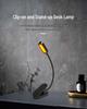USB Rechargeable LED Clip-On Reading Lamp: Eye Protection, Portable Mini Desk Light for Students and Night Reading
