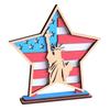 Solid Wood Handcrafted Patriotic Star Flag Decorative Item For Office Or Living Space Office Nationalistic Display