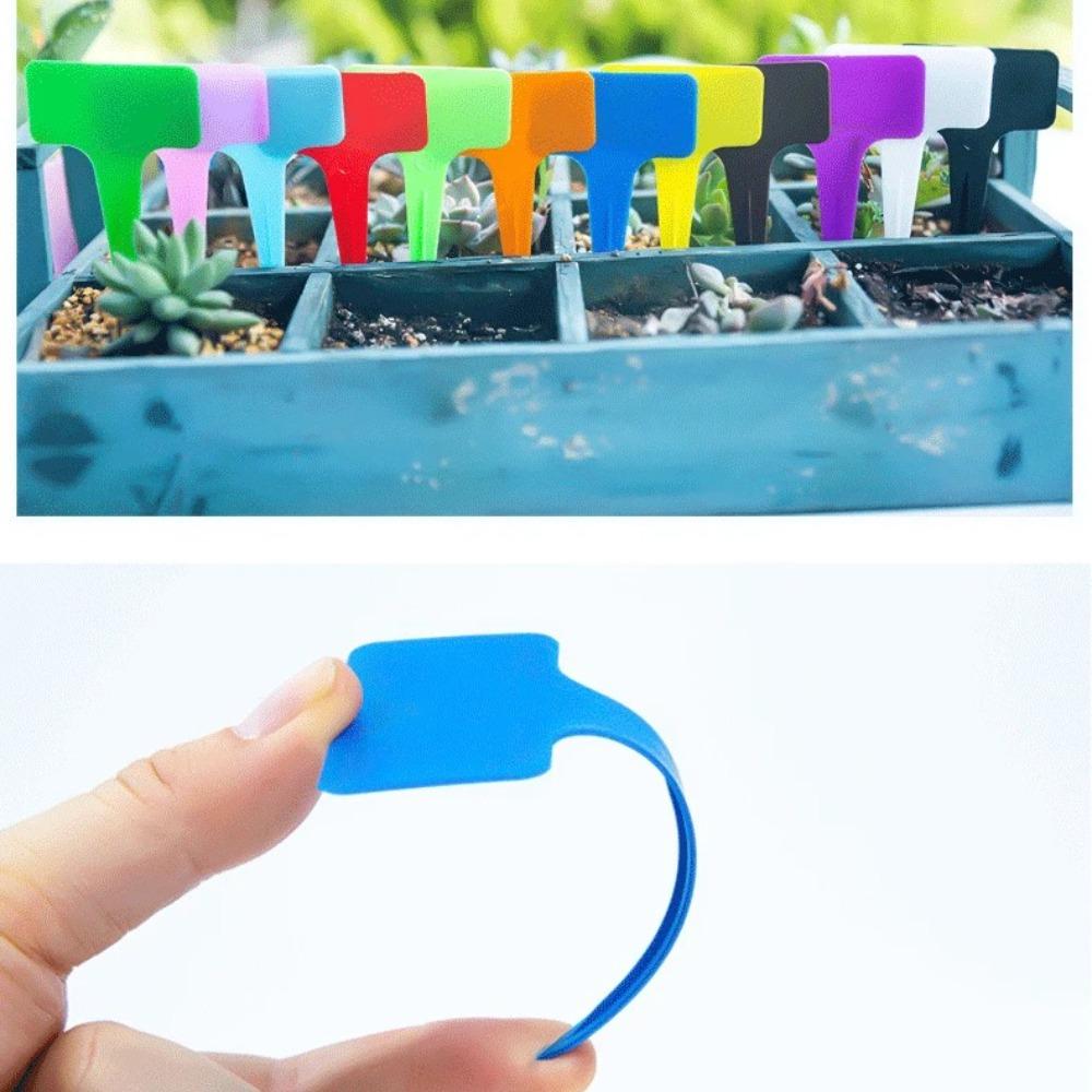 Garden Plant Tags Waterproof Plastic for Gardening Name Seedlings and Vegetables Plant Labels Reusable Markers Marcadores