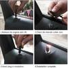 BELOMI 4 Pcs Car Door Lock Knobs, Carbon Fiber Auto Door Lock Pin Covers, Decorative Cover for Car Rod Bolt, Door Pull Pins Decor, Universal Vehicle