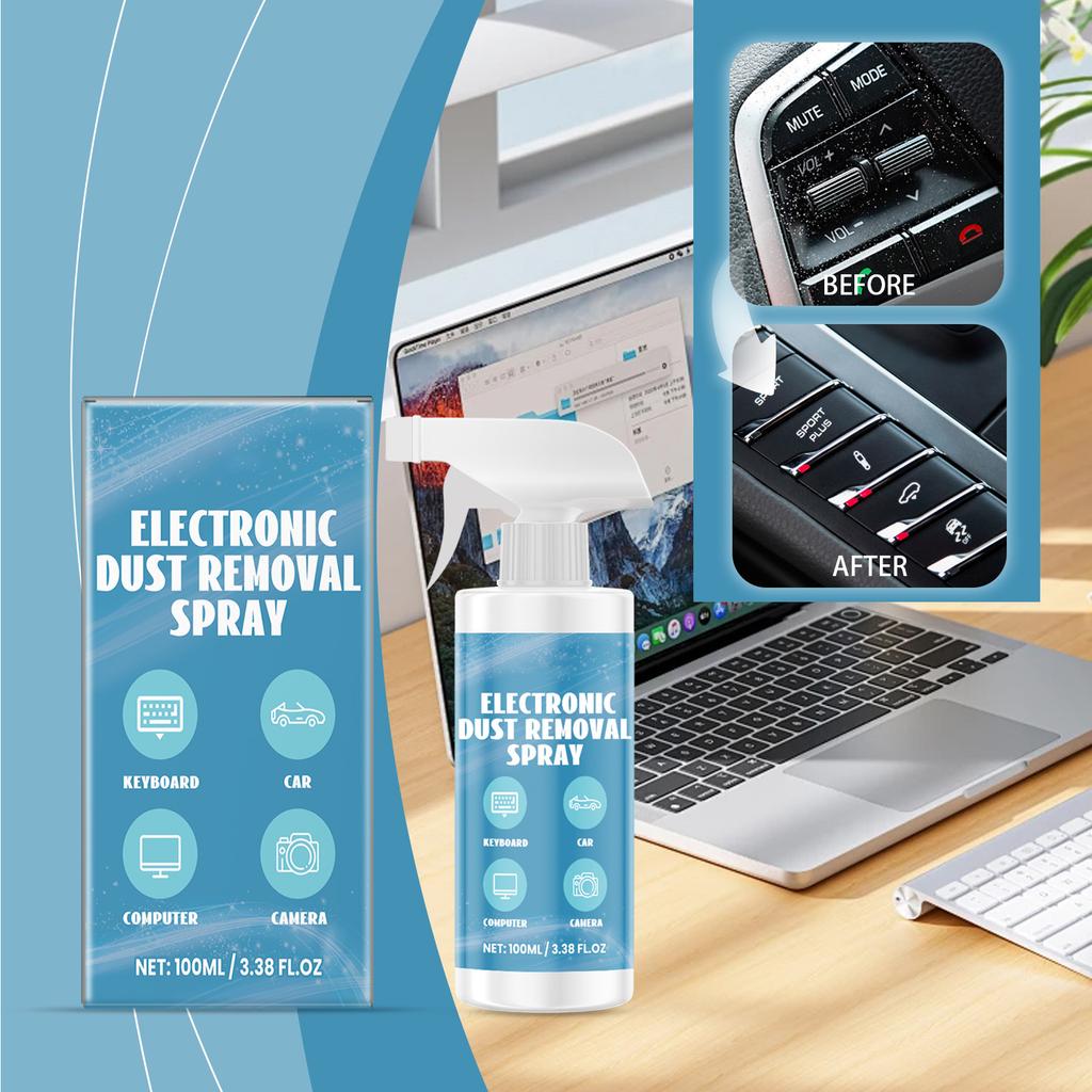 Electronic Contact Cleaner Spray 100ml Quiet Operations for Laptop Computer Car Camera Removes Dust Dirt 1Bottle