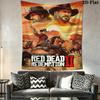 Red Dead Redemption Wall Hanging Printed Fabric Blanket Decorative Tapestries for Bedroom Living Room Home Decor