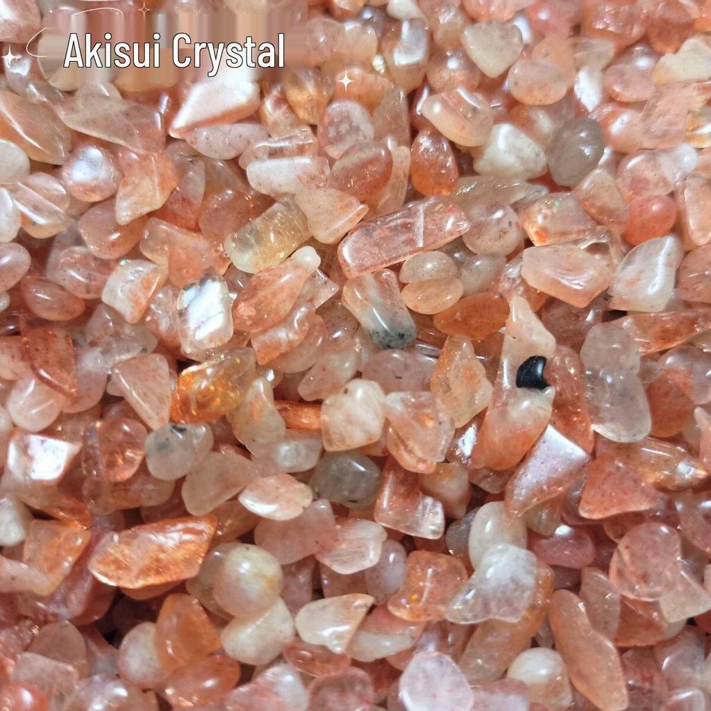 Golden Sunstone Crystal Gravel: Purifying Decoration for Fish Tanks & Bonsai
