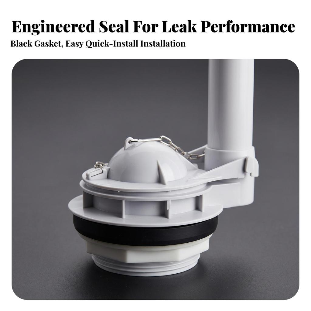 Toilet Flush Valve Compact Split Rugged for Homeowners