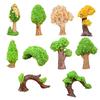 Model Trees Micro Landscape Ornaments Mini Artificial Trees for Moss Micro-Landscapes And Potted Plants Realistic Resin Craft Decorations for Home