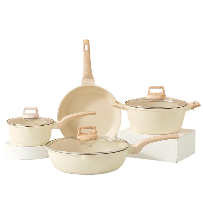 Maifan Stone Non-stick Stir-fry & Soup Pot Kitchenware Set