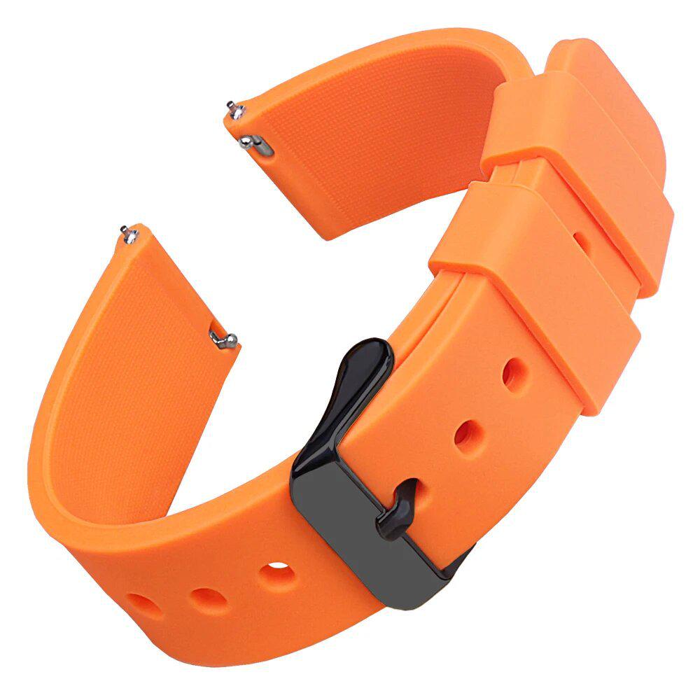 Cinturino Premium in Silicone per Orologio - Rilascio Rapido, Diverse Misure (14/16/18/19/20/21/22/24mm), Design Morbido e Colorato