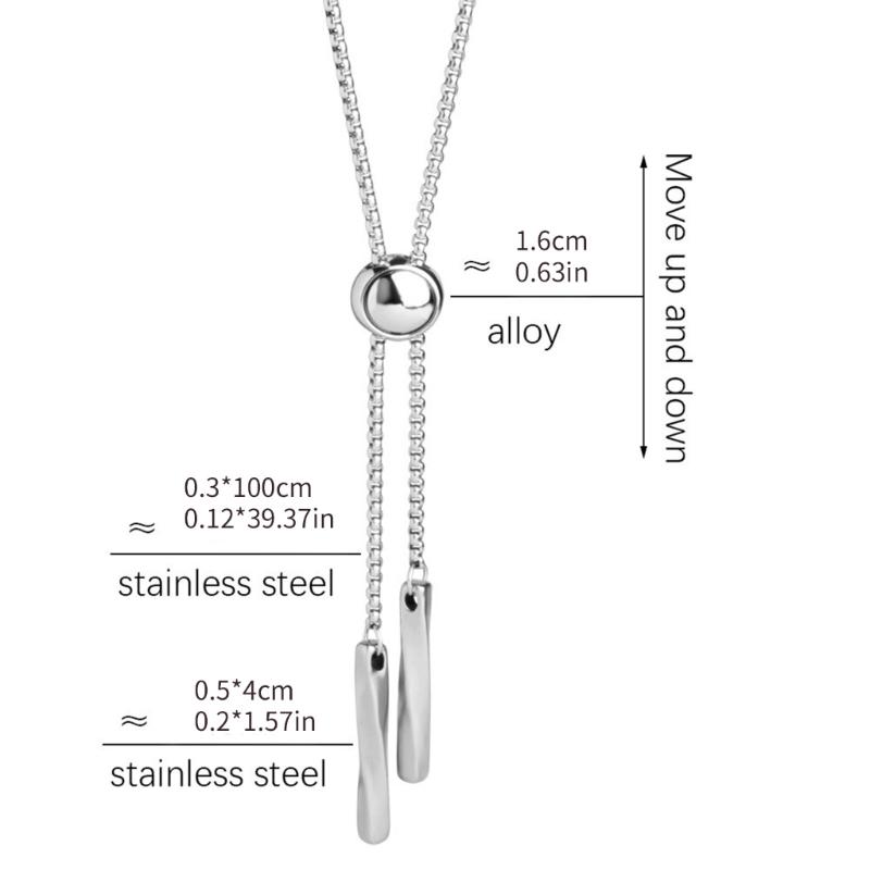 Sexy Bolo Tie Necklace Bead Cool Collar Chain Delicate Lariat Bead Chokers