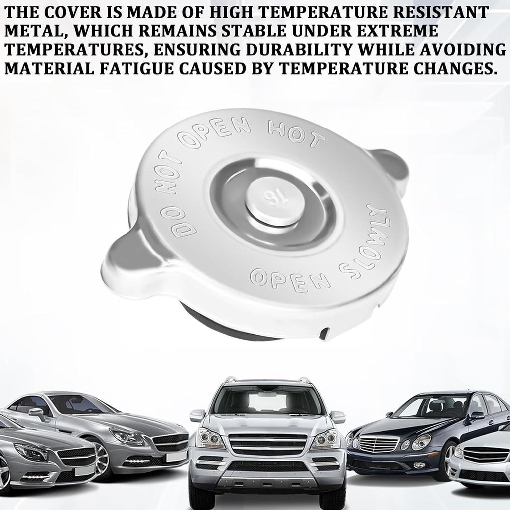 1PC Radiator Cap, 16PSI Car Accessories Waterproof And Leak-Proof Cooling Water Cover Replacement, Dual Lug Design Engine Radiator Seal Cap Universal