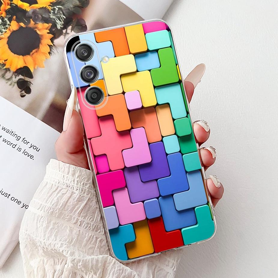 

For Samsung Galaxy M55 5G Case SM-M556B Luxury Painted Cover Soft Silicone Case For Samsung M55 M 15 Galaxy M15 5G Fundas Bumper Galaxy M15