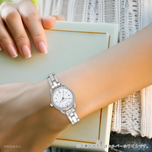 Fieldwork Women's Analog Watch, 5 ATM Water Resistance, Metal Band, Pink Gold, White, WP Aqua, ASS173P-3