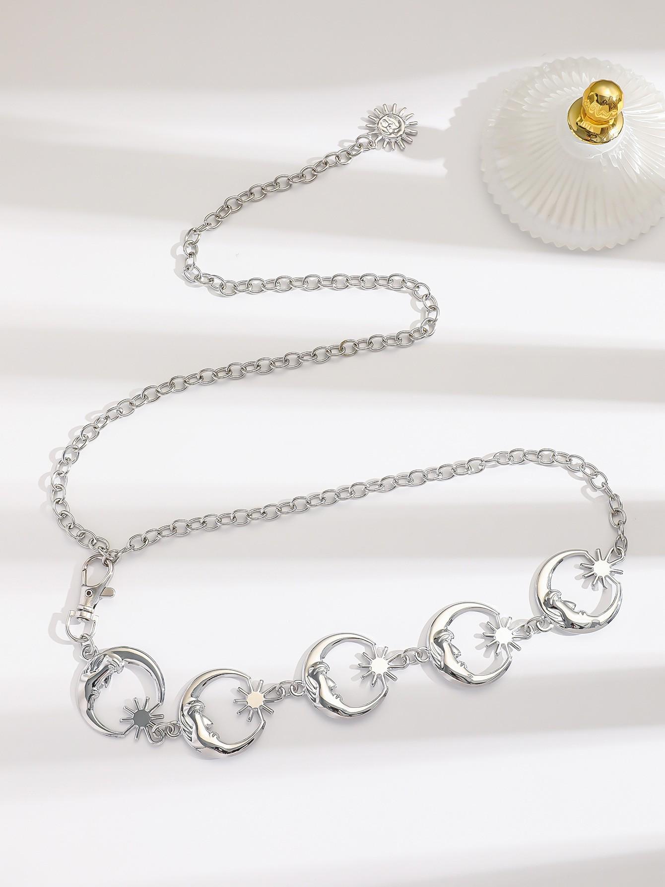 

Women s Adjustable Sunflower Waist Chain - Metal Body Belt for Dresses