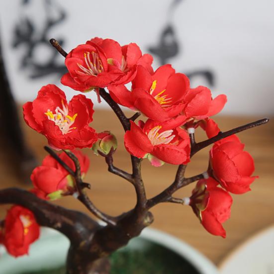 Talos Umělý květ švestky Falešná květina Foto Rekvizity Svatba Domácí kancelář Obchod Dekor