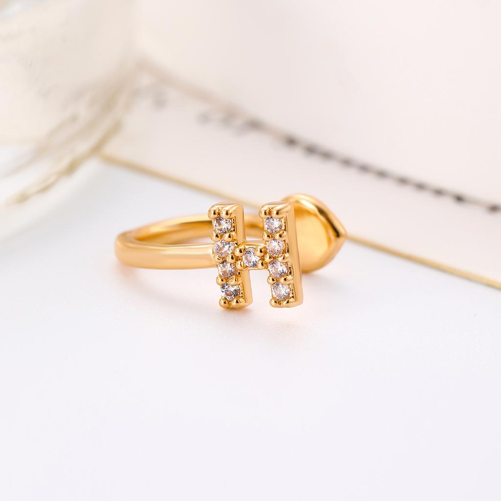 Advanced Temperament 26 English Letter Ear Clip Simple U No Ear Hole Earrings For Women