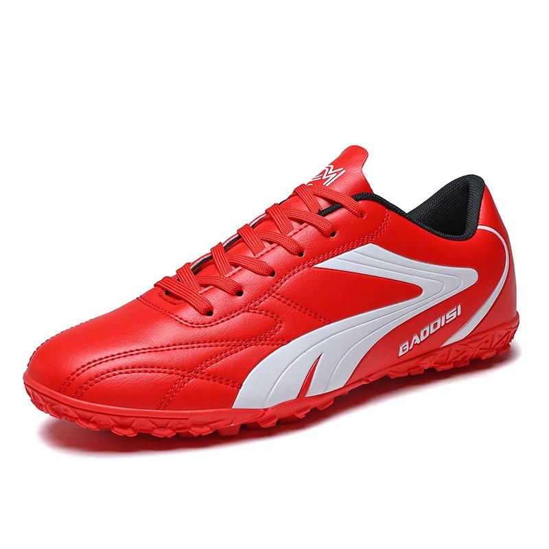 Herren Fußballschuhe Atmungsaktive Fußballstiefel Futsal Ultraleichte Professionelle Trainings-Sneakers Unisex Kunstrasenstollen Spiel Sport