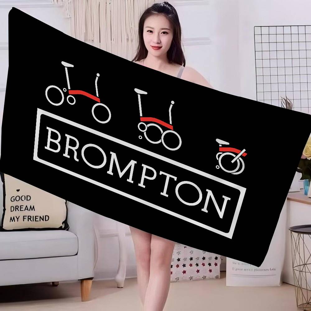 Abstract Art Bicycle Brompton Microfiber Beach Towel Absorbent Quick dry Soft Yoga Swimming Resort Mountain Climbing Towel