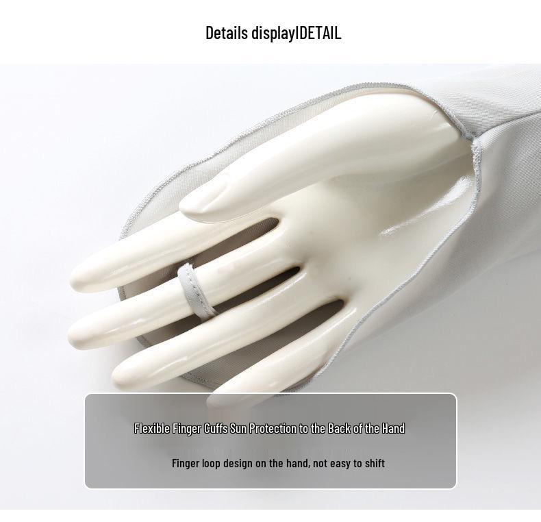 Ice Silk Women's Stand-Collar Sun Protection Shawl with UV Arm Sleeves for Summer Driving & Outdoor Cycling