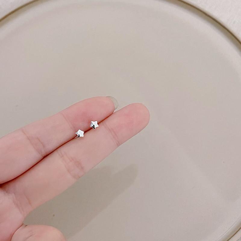 Jednoduché mini náušnice pro ženy srdíčko hvězda měsíc napichovací náušnice Party šperky