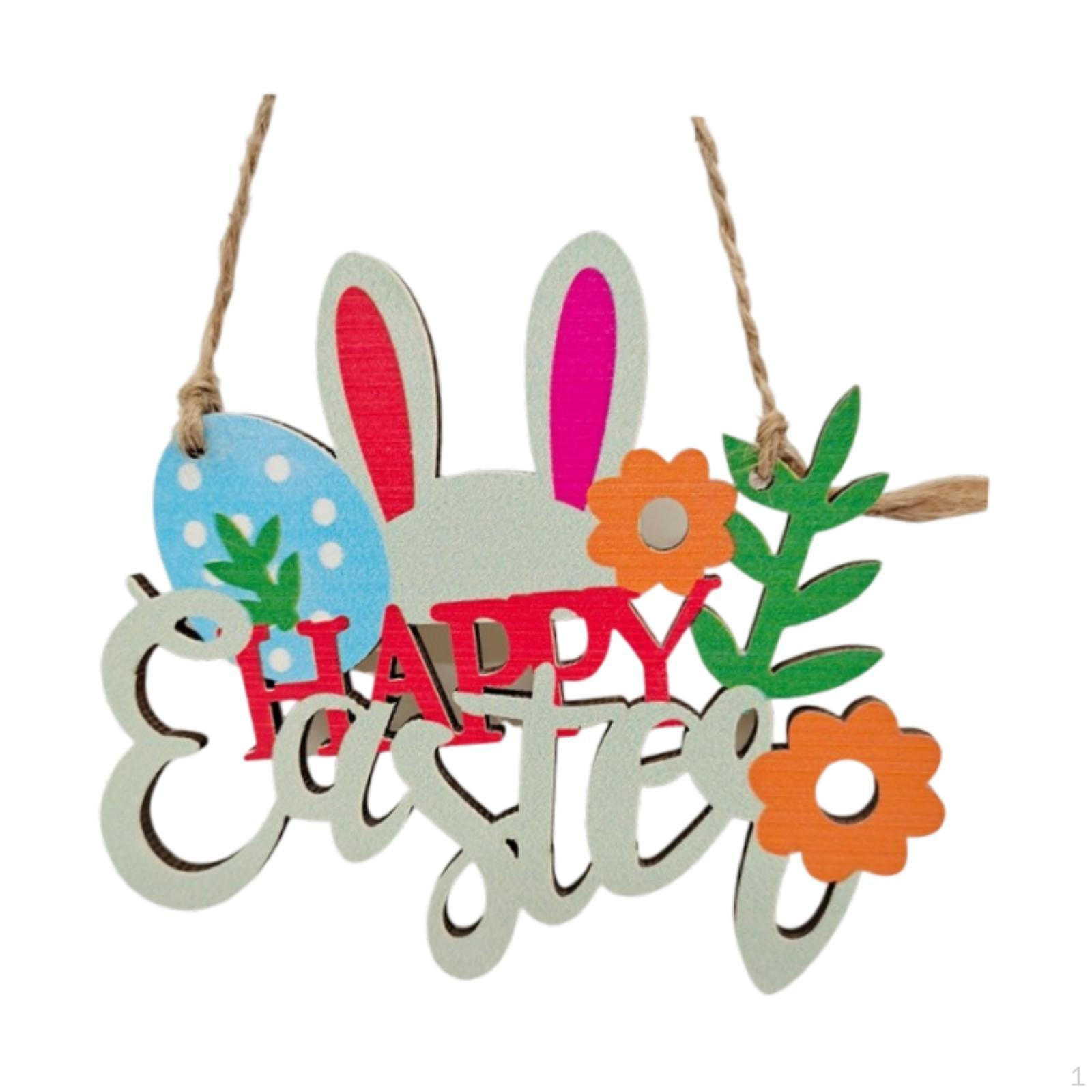 

Пасхальная табличка на дверь, деревенский декор для стен из дерева для внутреннего и наружного использования 11.5cmx10cm