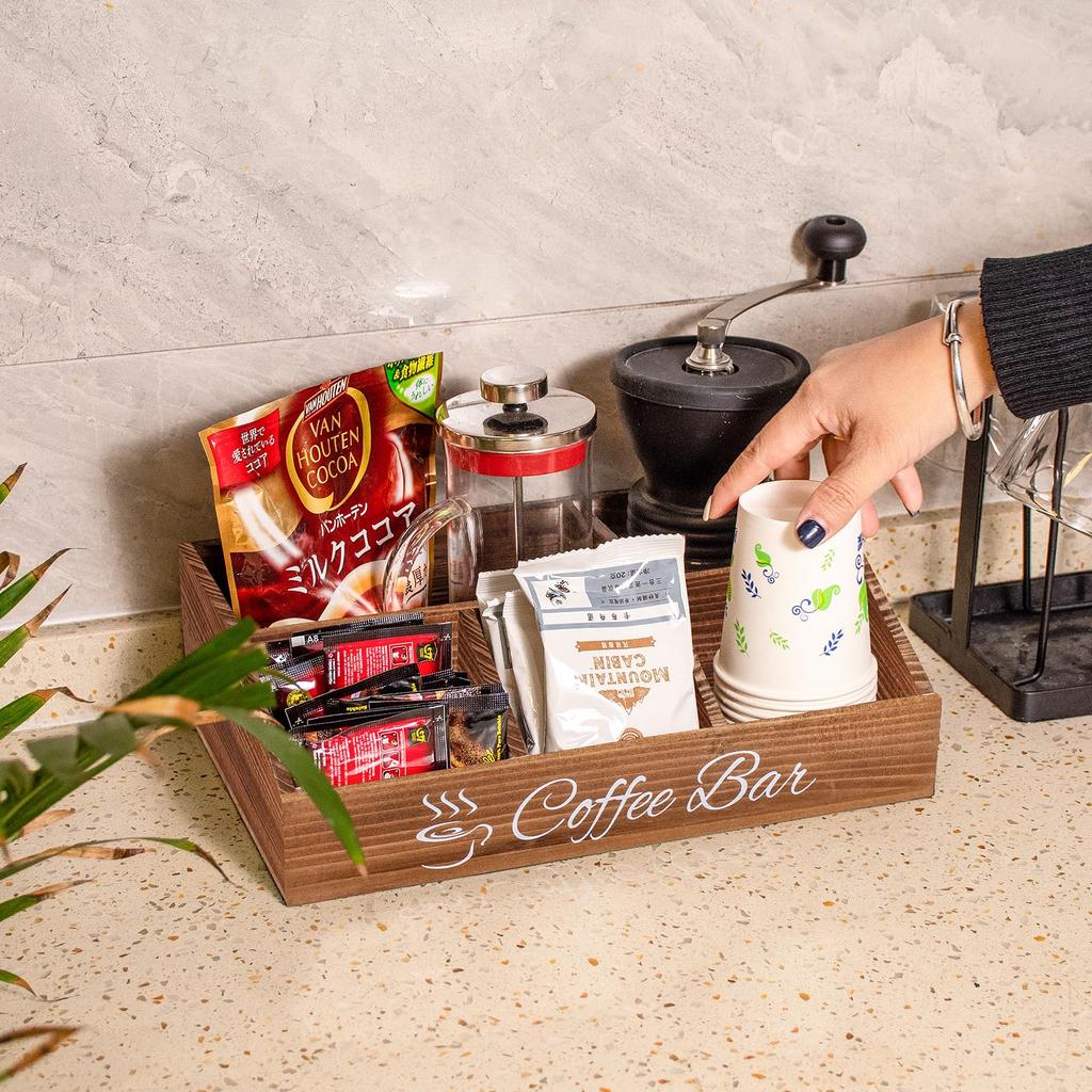 Κουτί Αποθήκευσης Καρυκευμάτων Καφέ, Ράφι Φακελιδίων Τσαγιού, Καφέ Ράφι Φακελιδίων Καφέ από Καφέ Ξύλο, Κουτί Αποθήκευσης Φακελιδίων Τσαγιού, Βάση Αποθήκευσης Κάψουλων Καφέ, Αξεσουάρ Καφέ Μπαρ
