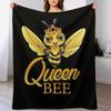 Queen Bee Throw Blanket Elegant Warm Throw Blanket for Hotel Home