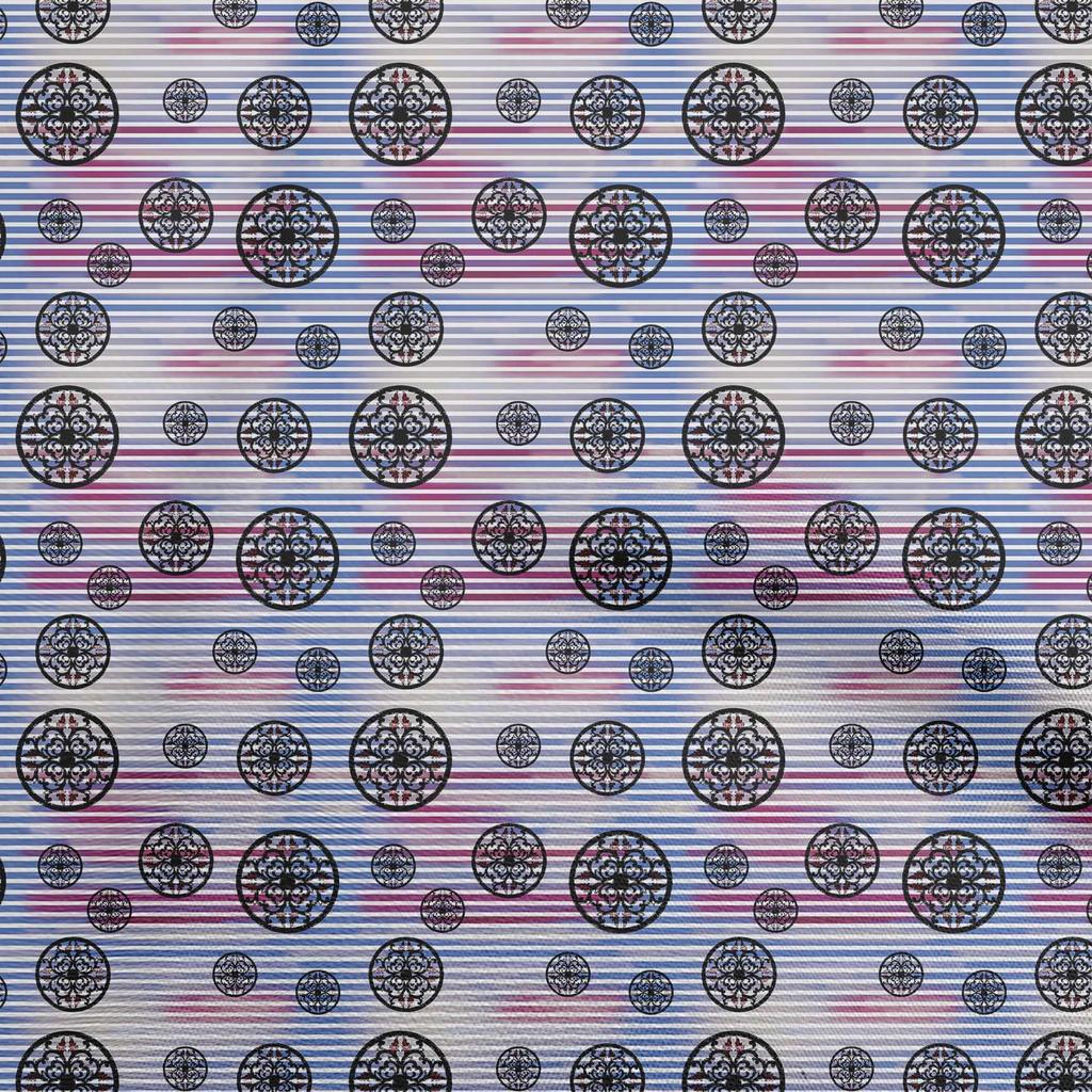 oneOone Cotton Flex Dusty Blue Fabric Abstracts Dress Material Fabric Print Fabric By The Yard 40 Inch