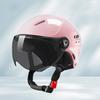 New Motorcycle Helmet MEN Woman Electric Motor Car Scooter Bike Open Face Half Helmet Anti Safety Hat Bicycle Cap With Goggles