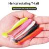 50Pcs Soft Lure Ribbed Shads Fishing Bait Worm Paddle Tail Wobbler Swimbait Fish For Predatory Fishing Perch Pike Zander
