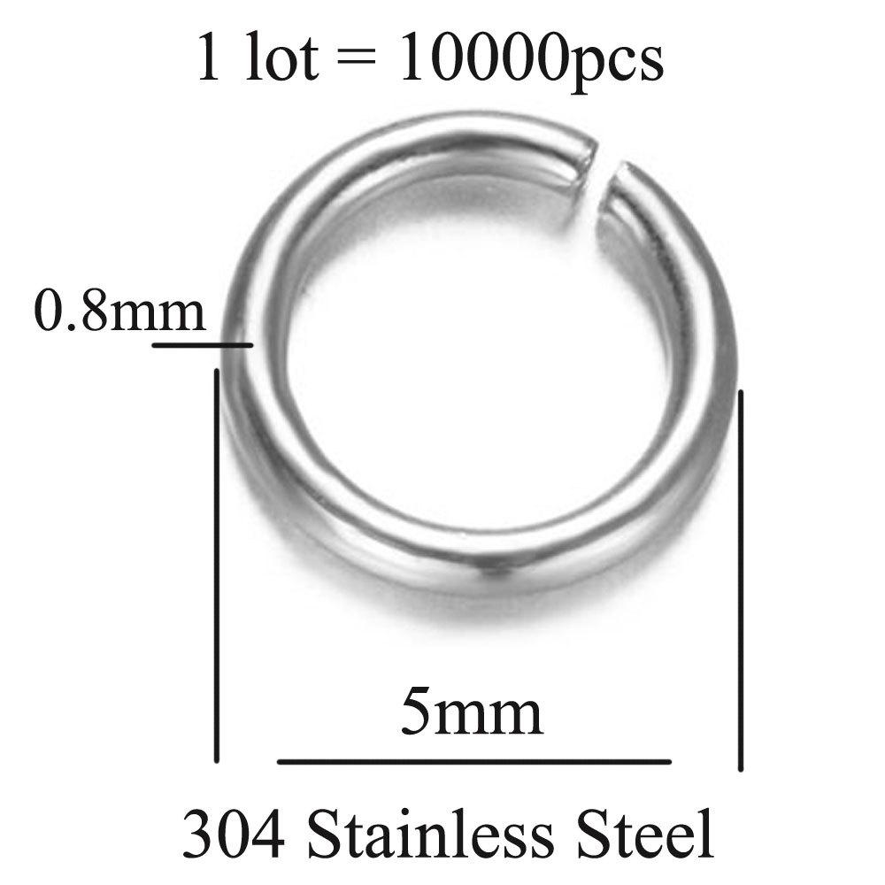 Gold-Plated Stainless Steel Jump Rings for DIY Jewelry – O-Ring Necklace & Bracelet Connectors