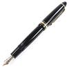 Great MONTBLANC Fountain Pen Meisterstck 146 Logo Engraved White Star Suction 14K Used