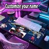 Custom Name Personalized Neymar Jr Pattern Mousepad, Laptop PC Desk Mat, Decorative Desk Mat for Home Keyboard Pad Gift