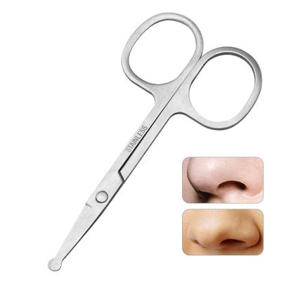 1/3 Stück Edelstahl Mini Tragbar Gebogen Schnurrbart Nase Ohr Haarentferner Schere Trimmer Kleine Schere