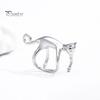Cat Shape Ear Ornament 1 Pc Cute Cuff Earring for Women, Funny Kitten Lightweight Animal Cartilage Wrap Around Earring, Non Piercing Crawler