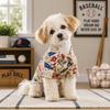 Lightweight Pet Shirt Dogs Cats - Hawaiian Print Cotton Tee XS To 4XL Breathable Casual Wear
