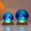 Crystal Disc Luminous Night Lamp Bedside Lamp Ambient Desk Lamp Creative Gift Desktop Decoration Ornament