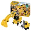 Gakken Heavy Machinery Building Set 20 Types 59 Pieces with Play Sheet Ages 2 and Up 83804