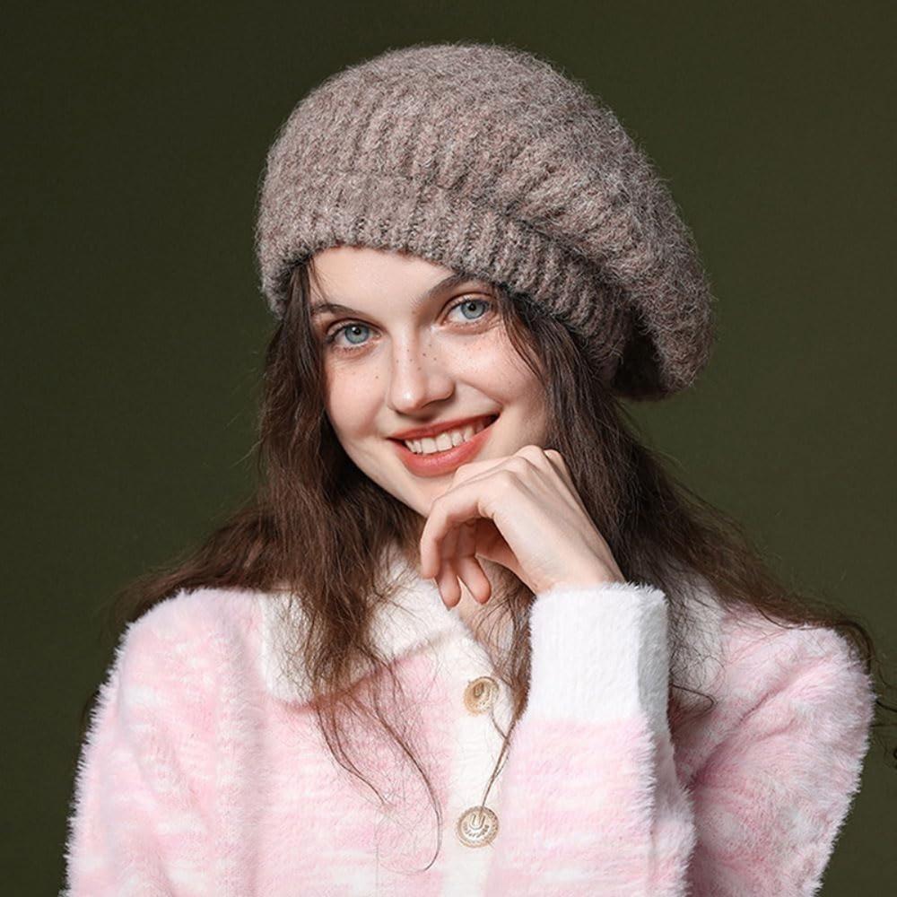 Elastic Knitted Berets British Style Artist Hat New Design Retro Painter Hat  Winter