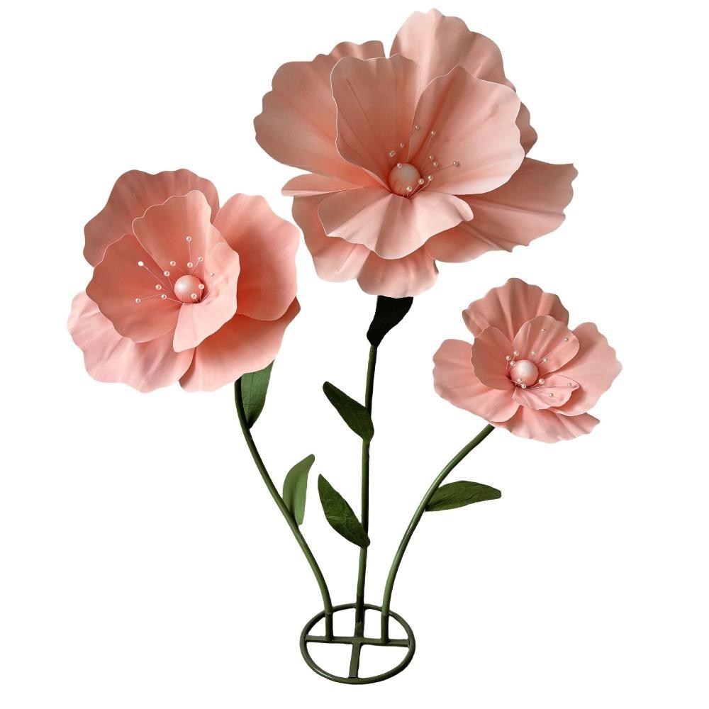 40cm Artificial Corn Poppy Giant Large Flower Fashion Background Fake Flowers  Garden