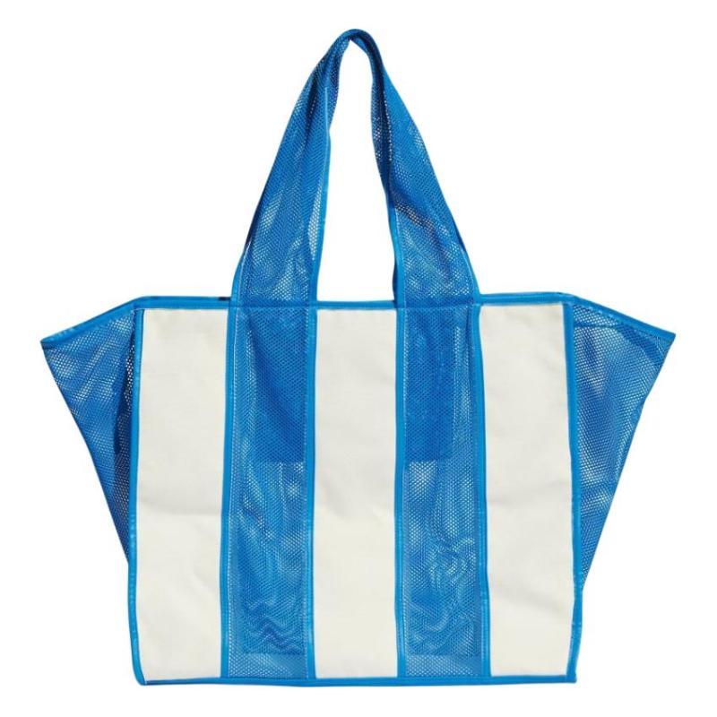 Adidas Originals Polyester Tragetasche, Einkaufstasche, Schultertasche, Handtasche Extra Groß Unisex Blau & Ecrue Adidas IS0675