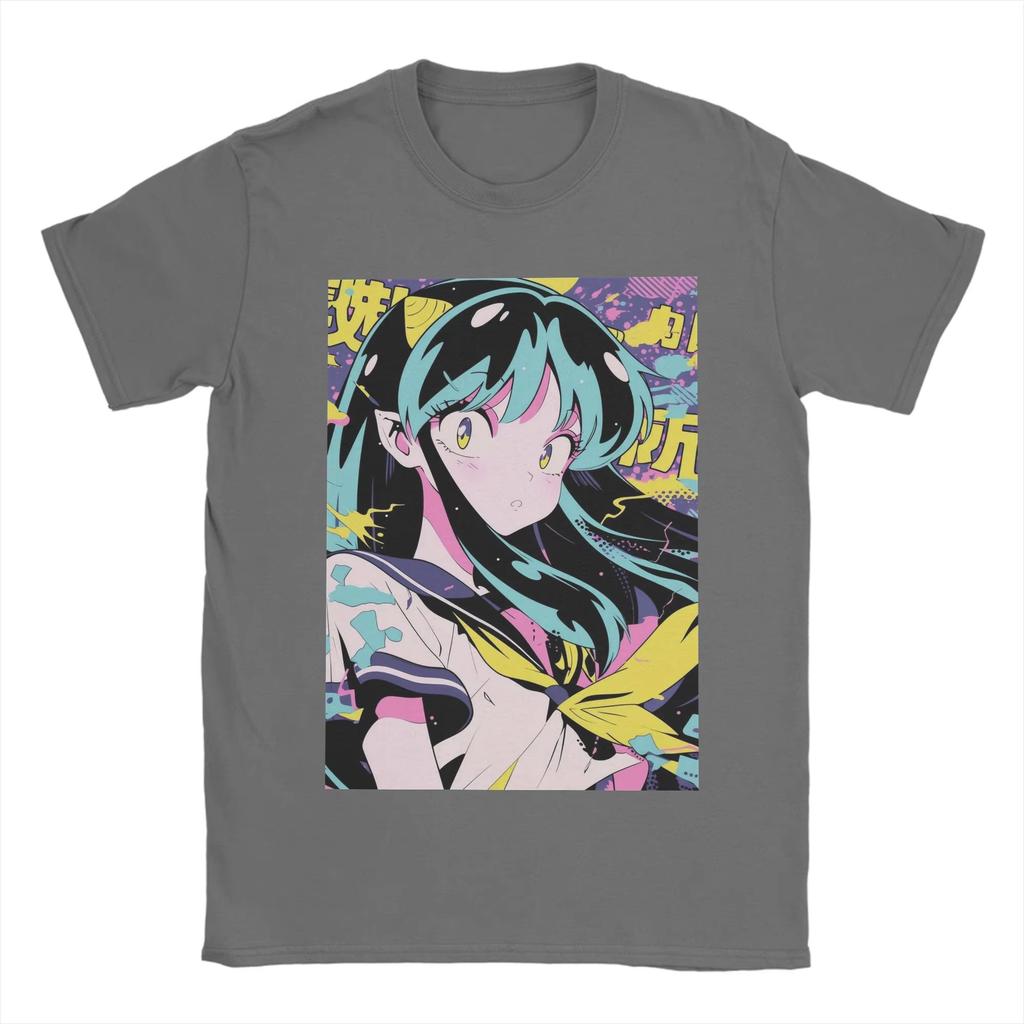 Urusei Yatsura Lum Tshirt Unisex Cotton O Neck Leisure Casual Short Sleeve Summer Graphic Print Anime Y2k Harajuku Oversized Top