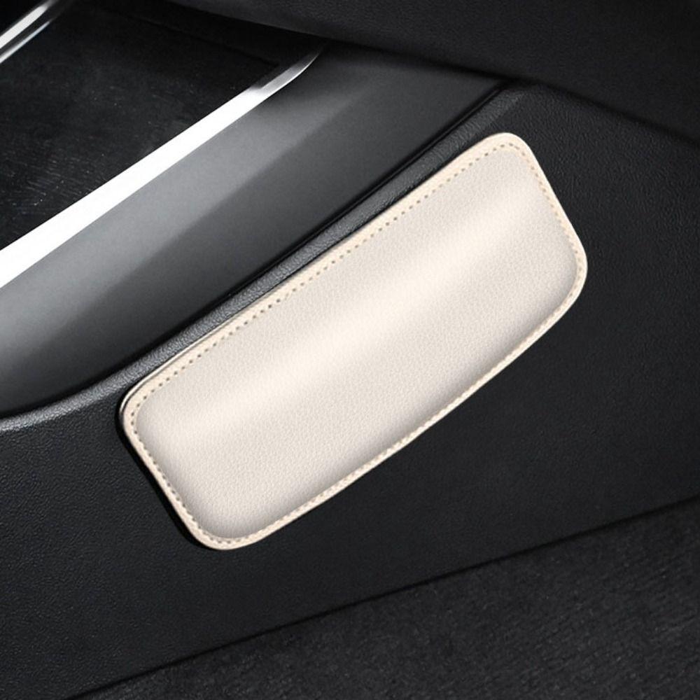 Comfortable Car Knee Cushion PU Leather Memory Foam Universal Interior Pillow Thigh Support Armrest Car Leg Pad Auto Accessories