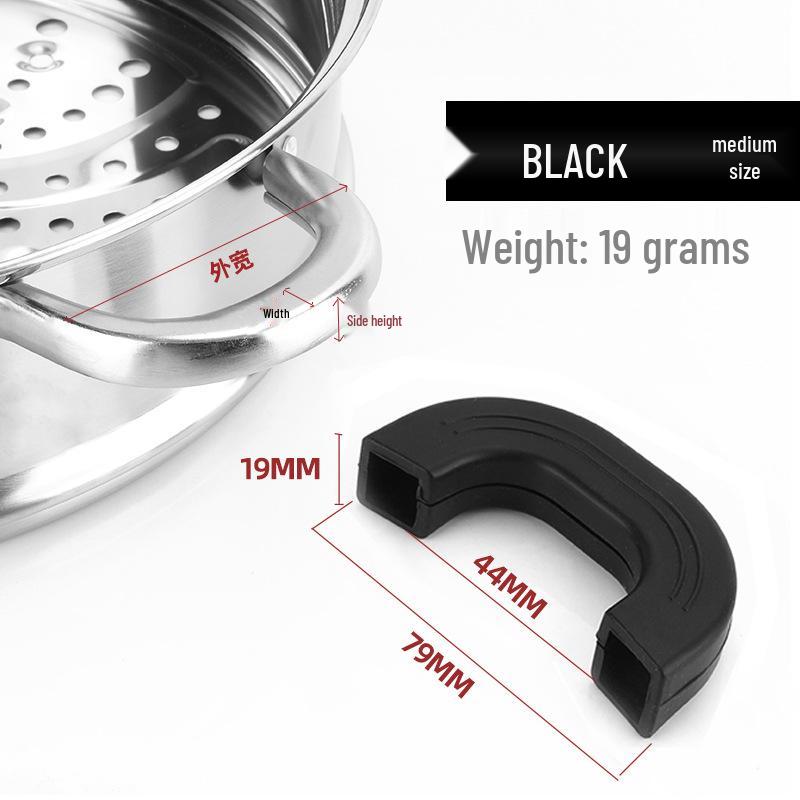 Universal Silicone Heat-Resistant Pot Handle Cover - Anti-Scald Grip for Iron Pots