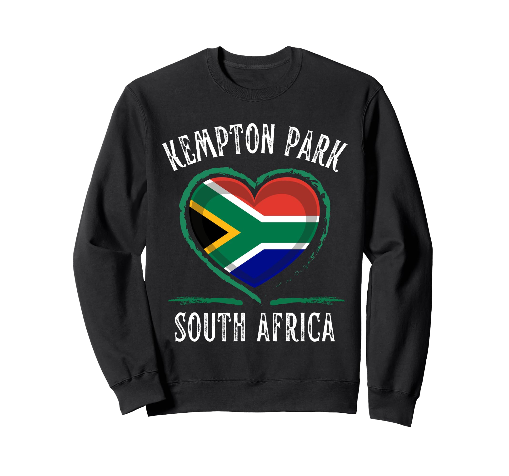 

South Africa Flag Heart Kempton Park City Sweatshirt