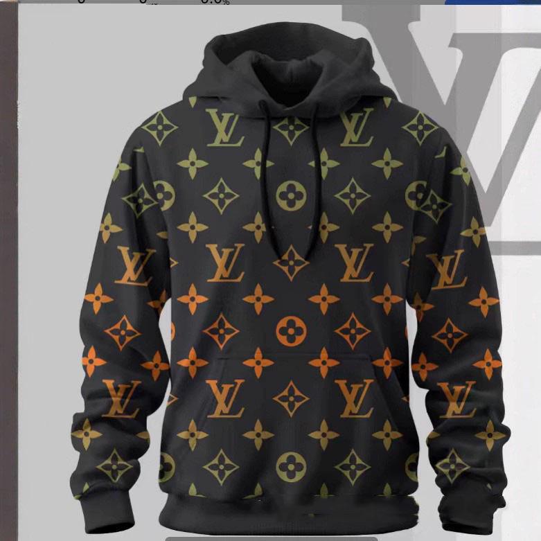 Leichter Luxus-Freizeithoodie mit Allover-Print, Frühjahr/Herbst 2025