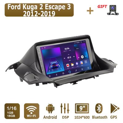 Android Autoradio Voor Ford Kuga 2 Escape 3 2012-2019 Multimedia Speler Hoofdeenheid Stereo GPS Navigatie BT WIFI 1+16GB