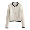 Fashion Style 2024 Spring New Arrival Women's Clothing Slim Looking Easiest for Match Button Decoration Long Sleeves Knitting Cardigan 06427034