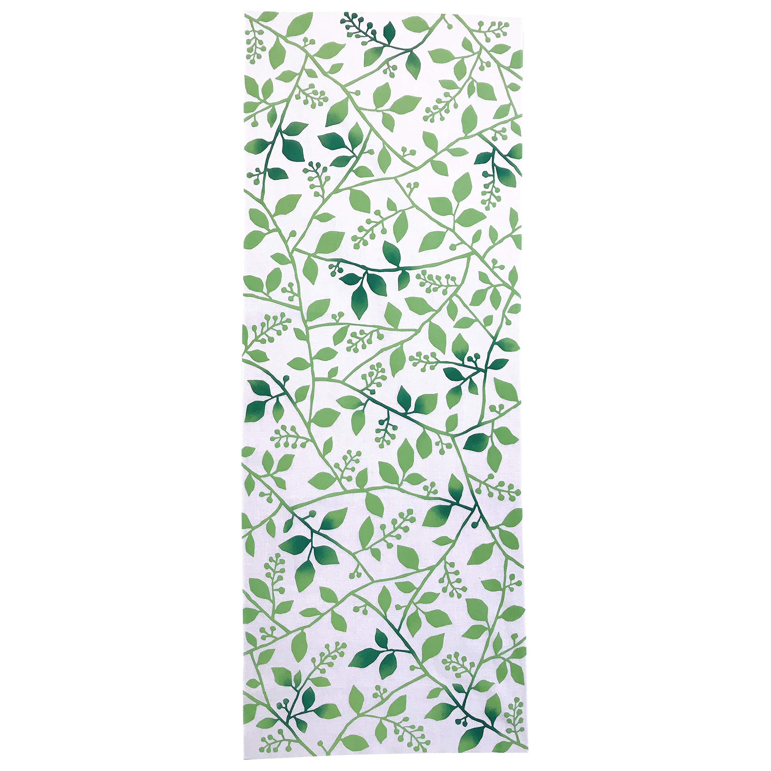 

сделано в Edoten limited winter green shading [Rienzome] Tenugui, окрашенный, 100% хлопок, Япония, цвет, синий,