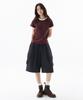 FILLUMINATE Cargo Bermuda Sweat Shorts - Black