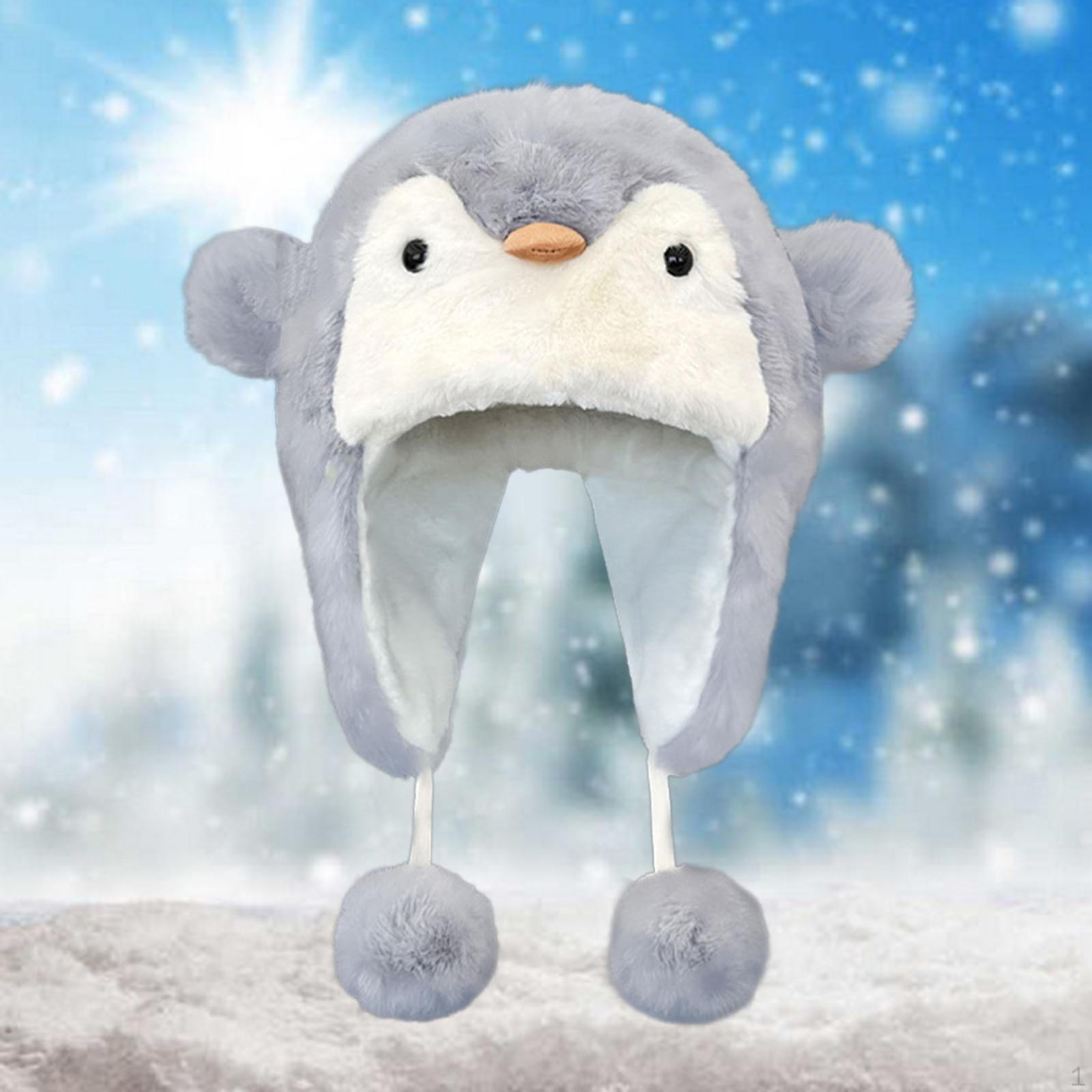 

Мультяшная плюшевая шапка-бини для вечеринки, косплея, праздников, походов, скалолазания серый